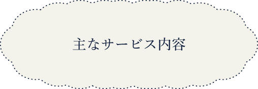 主なサービス内容